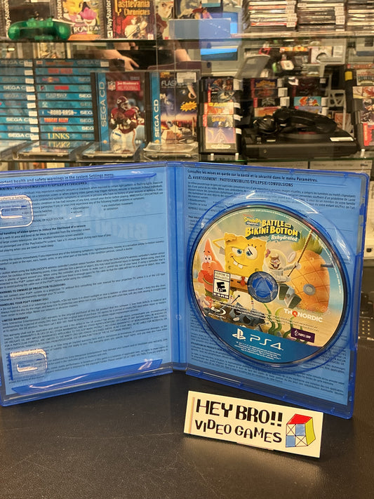SpongeBob SquarePants Battle for Bikini Bottom Rehydrated- PS4*no manual/insert*