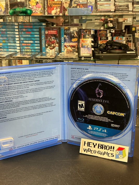 Resident Evil 6- PS4 *no manual/insert*