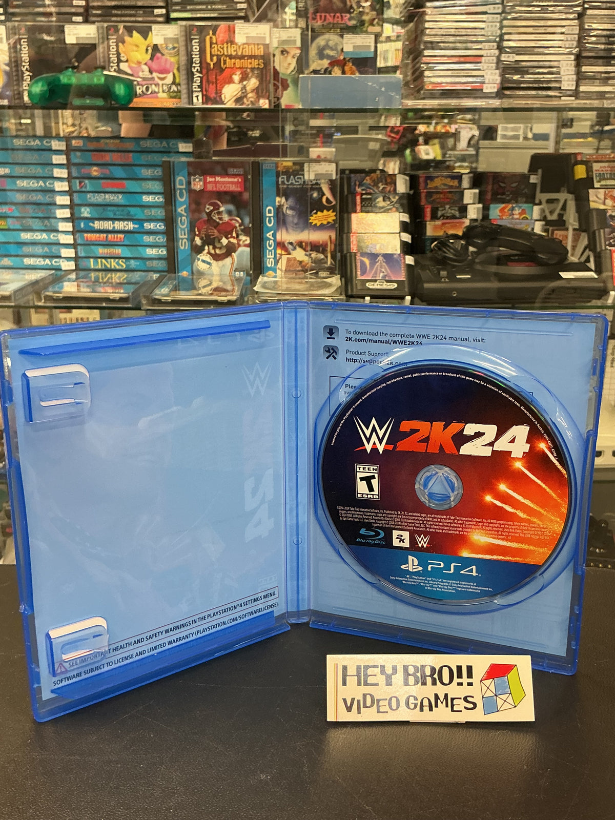 WWE 2K24- PS4 *no manual/ insert