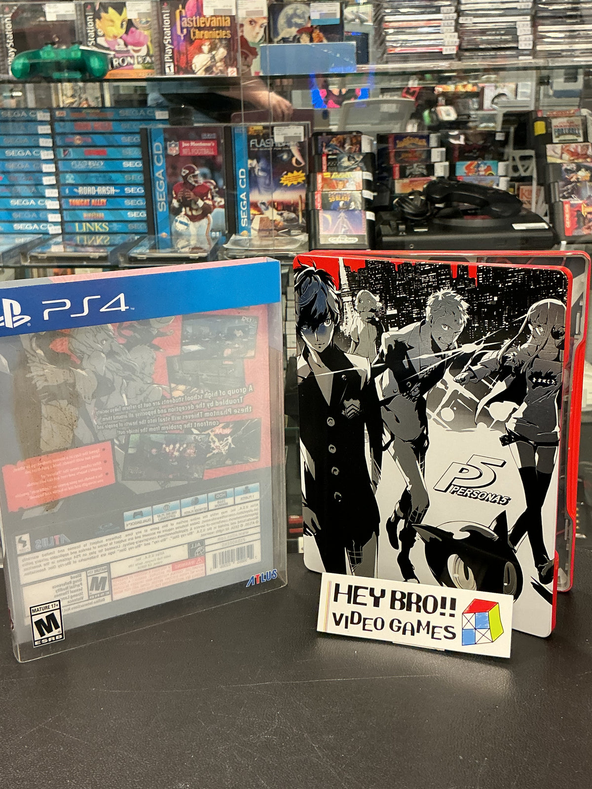 Persona 5 (Steelbook edition)- PS4 *with insert*