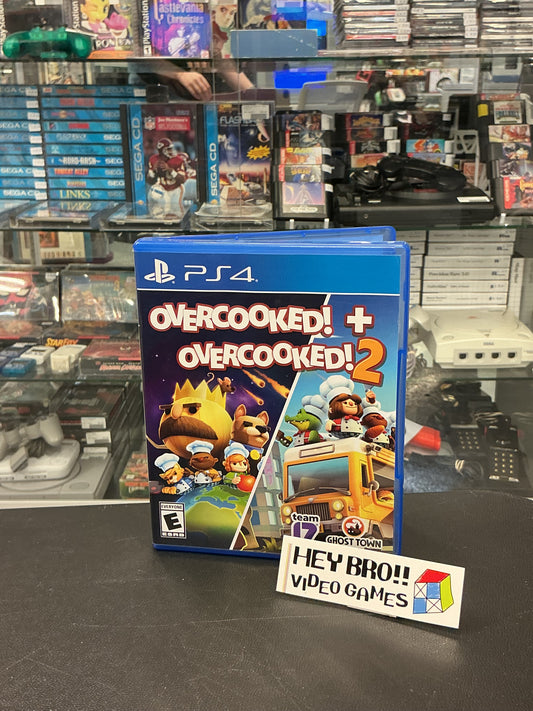 Overcooked + Overcooked 2- PS4 *no manual/inserts*