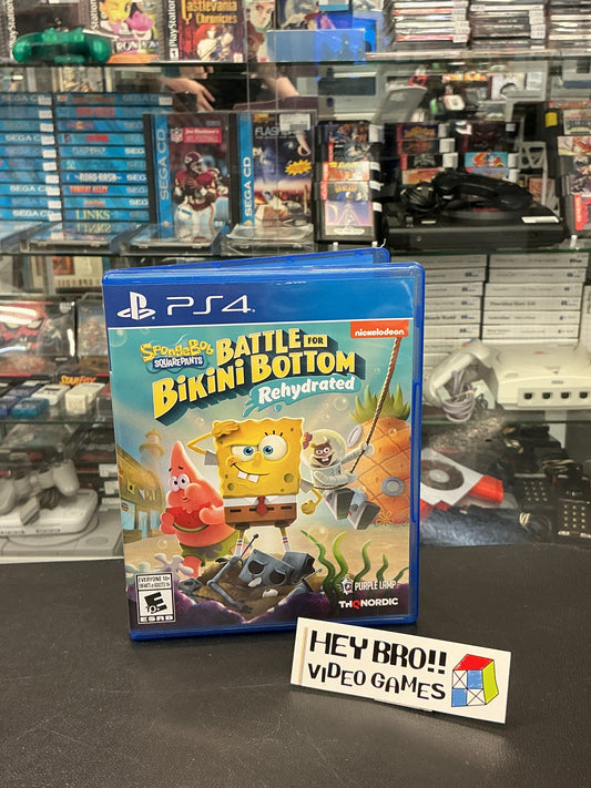 SpongeBob SquarePants Battle for Bikini Bottom Rehydrated- PS4*no manual/insert*