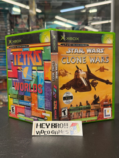Star Wars Clone Wars/Tetris - Xbox (CIB)