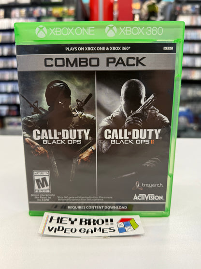 Call of Duty Black Ops I & II Combo Pack - Xbox 360/Xbox One (IB)
