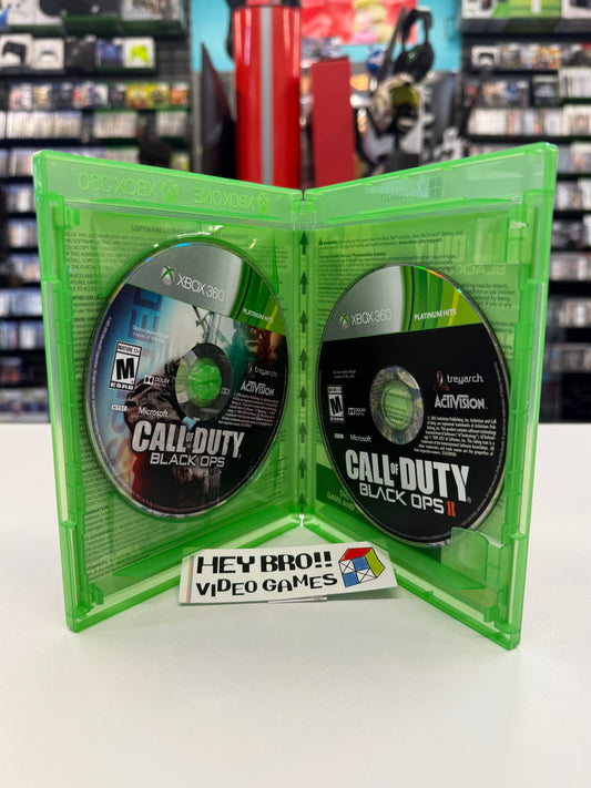 Call of Duty Black Ops I & II Combo Pack - Xbox 360/Xbox One (IB)